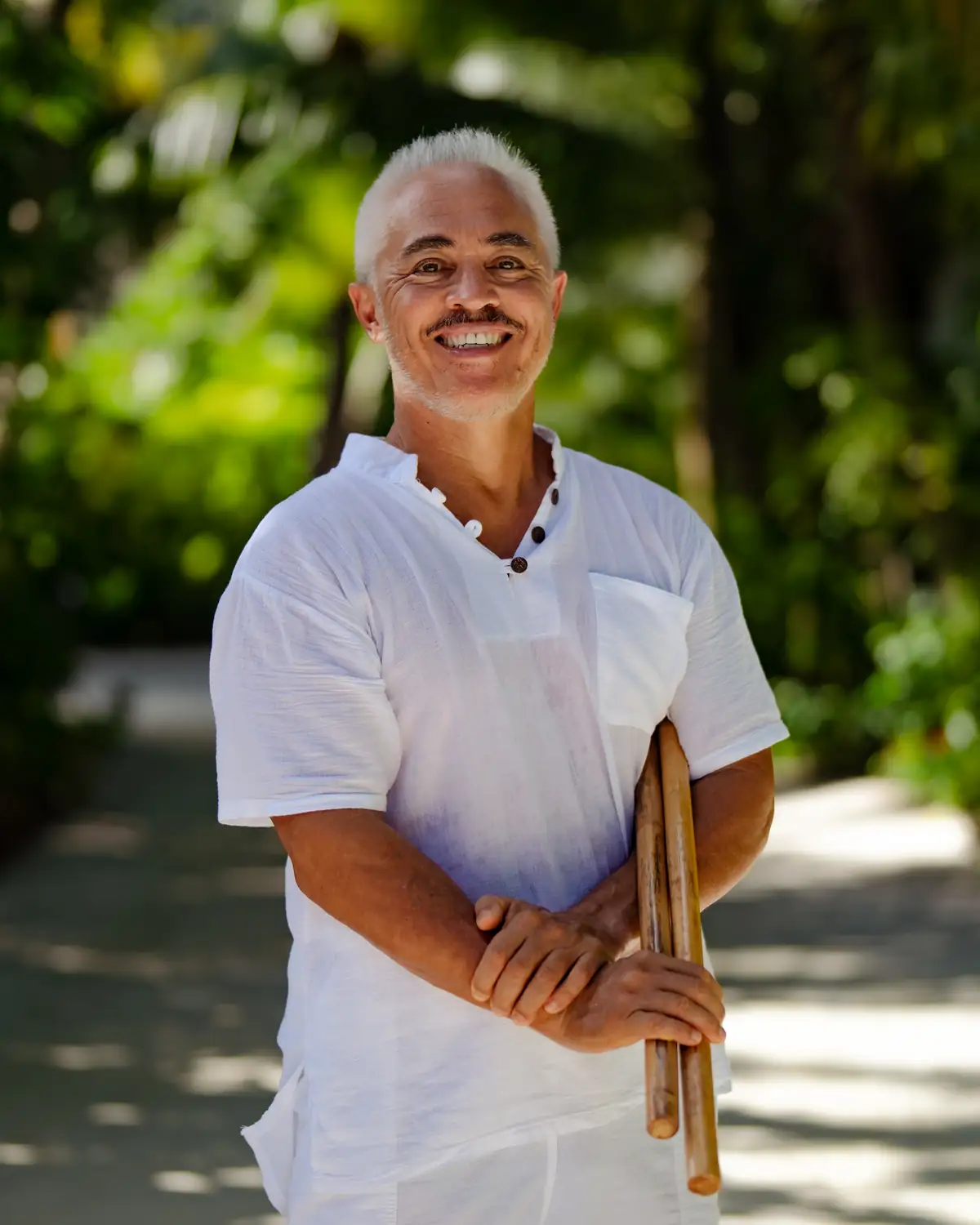 Karol Krauser Hasegawa during his integrative healing residency at JOALI BEING Maldives